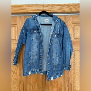 Baggy woman’s jean jacket